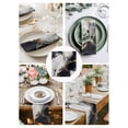 thumbnail image 4 of Cloth Napkins 1 Piece - 20x20 Inches, Marble Black Washable Reusable Table Napkins, Abstract Gold White Brick Stone Motif Soft & Absortbent Dining Napkin for Party Wedding Hotel Restaurant, 4 of 8