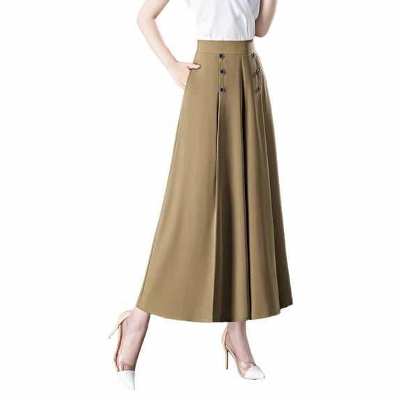 Sngxgn Women's High Waist Wide Leg Cargo Pants with Pockets Casual Fit Stretch Leggings Gym Sweatpants(Yellow,XXL)