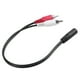 thumbnail image 3 of 2 Piezas 3.5mm Hembra Estereo A 2 RCA Macho AV Cable de Audio Aux Adaptador de Alambre, 3 of 5