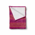 thumbnail image 2 of Ethnic Soft Flannel Fleece Throw Blanket, Geometrical Pattern with Traditional Design in Pink and Yellow, Cozy Plush for Indoor and Outdoor Use, 70" x 90", Magenta Hot Pink Yellow, by Ambesonne, 2 of 6
