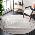 thumbnail image 2 of SAFAVIEH Lotus Courtney Geometric Area Rug, Ivory/Beige, 6'7" x 6'7" Round, 2 of 8