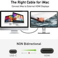 thumbnail image 6 of IDOLCO USB C to HDMI Cable for Home Office 6ft, 4K 60Hz USB Type C to HDMI Adapter Cable for MacBook/Pro/Air, Surface Book 2,Galaxy S22 and More [Thunderbolt 3 Compatible], 6 of 8