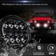 thumbnail image 4 of Round Led Work Light, 60w Flood Spot Combo Beam Led Light Daytime Running Light Off Road Driving Li, 4 of 5