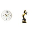 thumbnail image 1 of Reloj de pared moderno con figura de caballo, colección de estatuas, redondo, sin , silencioso, números , adorno decorativo de mesa para, 1 of 8