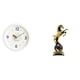 thumbnail image 1 of Reloj de pared moderno con figura de caballo, colección de estatuas, redondo, sin , silencioso, números , adorno decorativo de mesa para, 1 of 8