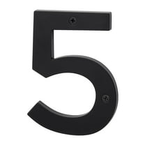 Sure-Loc Hn5-5 5"" Tall Satin Zinc Nickel House Number 5 - Black