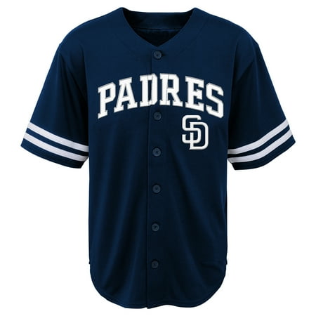 MLB San Diego PADRES TEE Short Sleeve Boys Fashion Jersey Tee 60% Cotton 40% Polyester BLACK Team Tee (Best Flowers To Grow In San Diego)