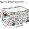 thumbnail image 3 of GZHJMY Space Planet Rectangular Storage Bins, 2 PCS Collapsible Toy Storage Bins, Waterproof Canvas Rectangular Storage Bin with Leather Handles for Closets,Bedrooms,Kids Toy,Gift Baskets, 3 of 6