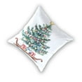 thumbnail image 2 of Watercolor Christmas Tree Sleigh with Gifts Throw Pillow Covers Pillowcases 20 x 20 Inch Home Decor 2 Packs for Bedroom Sofa, 2 of 6