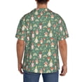 thumbnail image 3 of Gukieu Mushrooms Gnome Print Men's Short-sleeved Shirts, Button-down Pocket Shirts, T-shirts, Beach Vacation Travel Summer Clothing-Small, 3 of 5