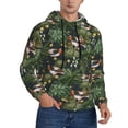 thumbnail image 2 of Naloa Mallard Ducks And Water Men's Casual Hooded Collar Drawstring Hoodies Pullover Sweatshirts Casual Long Sleeve Shirts-3X-Large, 2 of 7