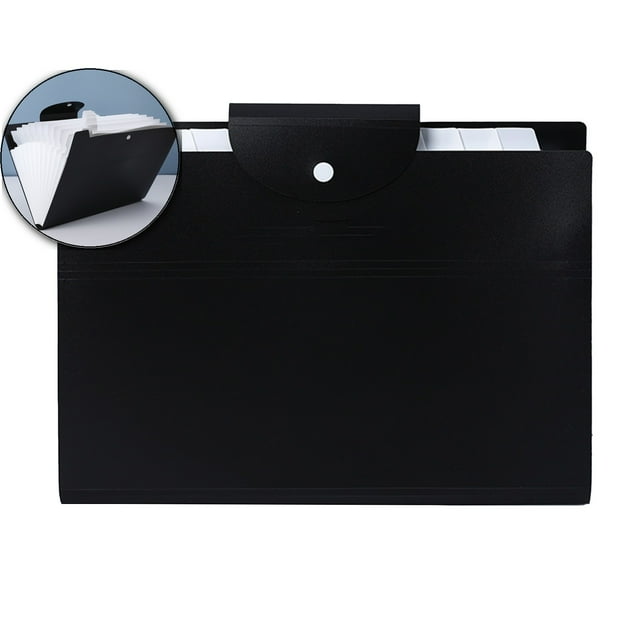 Dvruxg 12 Pockets Expanding File Folder, A4 Size Accordion File Folders, Cute Paper Organizer, Portable Document Organizer for Home Office