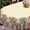 Multi-eggs, variant on Easter Oval Tablecloth 54" x 72" Waterproof Fabric Spring Flowers Bunny Table Cloths for Easter Indoor Outdoor Kitchen Dining Decorations