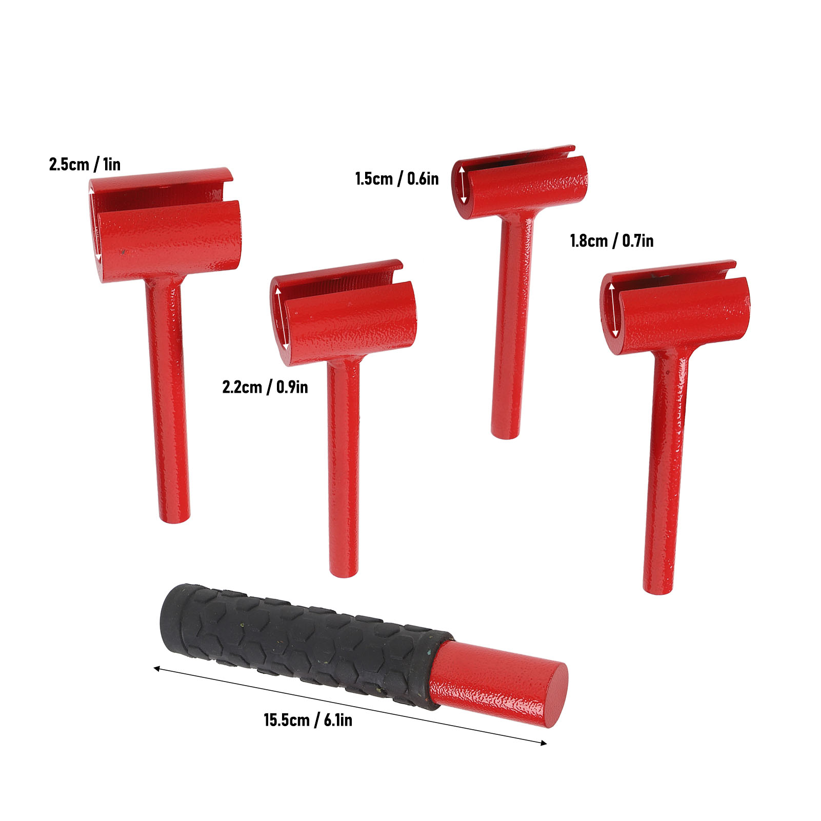 FUANA Kit Clés De Réglage Charnières De Porte – 4 Tailles 14/18/23/25 Mm – Outil Pro Pour Alignement Parfait