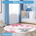 thumbnail image 6 of Hatchaa Personalized Baby Bedding Set, 5 Pcs Custom Baby Crib Set with Name, Baby Girls Pink Elephant Crib Bedding Set, Double Layer Flannel Nursery Bed Set Customized Gifts for Toddlers Kids, 6 of 8