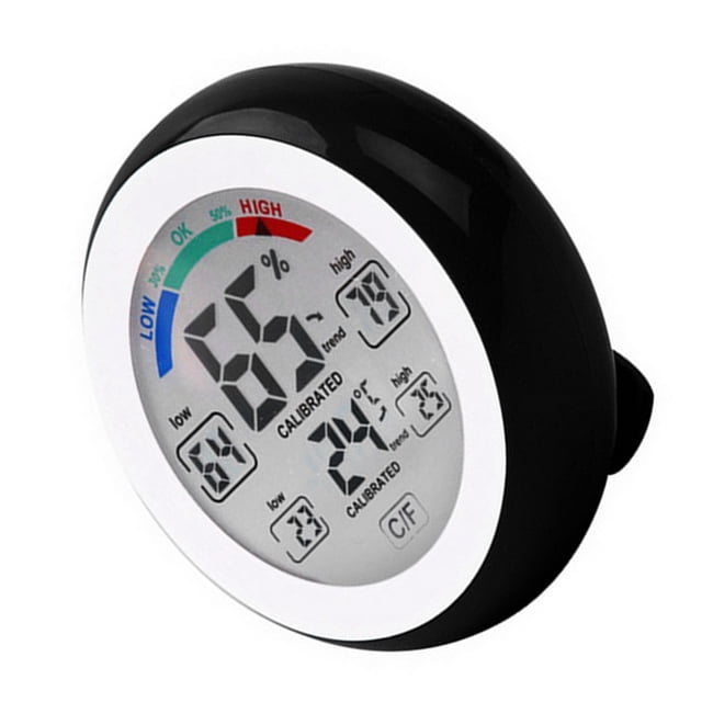 AURARMLET Termómetro Digital Con Pantalla Táctil Para Hogar Con Monitoreo De Temperatura Y Humedad