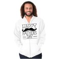 thumbnail image 3 of Happy Father's Day Dad Mustache Men's Big & Tall Graphic Zip Up Hoodie Brisco Brands 3X, 3 of 5