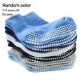 thumbnail image 2 of 6 Pairs Color Random Baby Cotton Socks Breathable Elastic Infant Toddler Crew Socks, Solid Color, Boy, 3-5 Years Old, 2 of 9