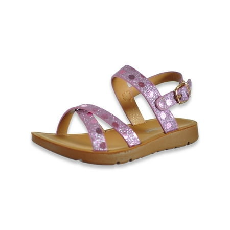 

Link Girls Glitter Stripe Sandals - pink 8 toddler
