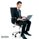 thumbnail image 3 of Juego de 2 Silla de Escritorio Gaon Ergonomica y Ajustable Negro, 3 of 9
