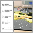thumbnail image 3 of Miraculous Ladybug Double Face Cat Noir 6' x 9' Grey Area Rug by Well Woven, 3 of 5