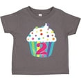 thumbnail image 3 of Inktastic 2nd Birthday Cupcake Boys or Girls Toddler T-Shirt, 3 of 5