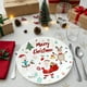 thumbnail image 5 of Juego de 10 Platos de Papel Navideños, Vajilla Desechable con Papá Noel, Reno y Muñeco de Nieve, con Suministros para Fiestas de Invierno., 5 of 6
