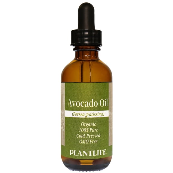 Plantlife Avocado Carrier Oil - Cold Pressed, Non-GMO, and Gluten Free Carrier Oils - for Skin, Hair, and Personal Care - 2 oz