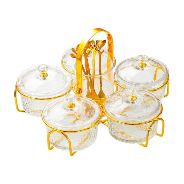 serony Appetizer Tray Ornament Multifunctional Serving Tray clear for Cookies Party Cakes clear 16x24cm