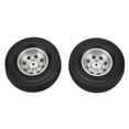 thumbnail image 4 of CNC Metal Rim Tires Wheel, Antislip Practical 2PCS 85mm RC Rubber Tires  for 1/14 RC Car for  Tractor, 4 of 8
