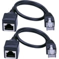 thumbnail image 1 of Ethernet Extension Cable Network Cable Rj45 Extension Cable 1ft/30cm 2 Pieces, 1 of 5