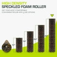 thumbnail image 2 of ProsourceFit High Density Speckled Black Foam Roller for Myofascial Release, Trigger Point Massage, and Muscle Therapy, 2 of 7