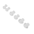 thumbnail image 1 of Bouchon d'Oreille, Embouts d'Oreille Transparents 6 Pcs pour Remplacements d'Oreille, 1 of 8