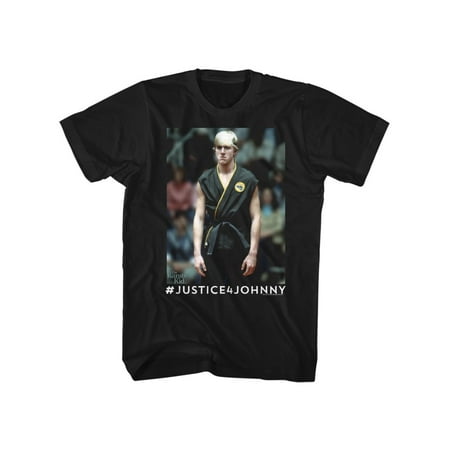 - Karate Kid 1980s Teen Martial Arts Movie #Justice4Johnny Adult T-Shirt Tee