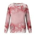 thumbnail image 4 of Christmas Sweatshirts For Women Round Neck Casual Long Sleeve Pullover Tops Winter Clothes, 4 of 9