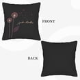 thumbnail image 6 of Set of 2 18x18in Throw Pillow Covers with Minimalist Design Purple Stems ' Just Breathe ' Quote - Perfect for Couch Bed Car, 6 of 8