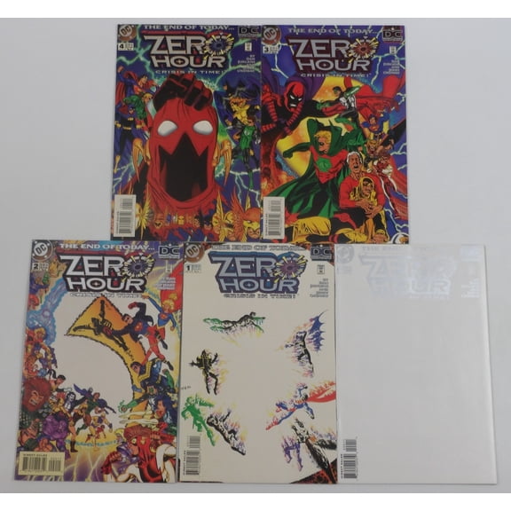 Zero Hour #0 & 1-4 VF/NM complete series Dan Jurgens & Jerry Ordway ; DC