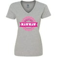 thumbnail image 3 of Inktastic Grandparents Day Worlds Best Mawmaw Women's V-Neck T-Shirt, 3 of 5