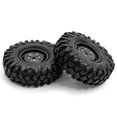 thumbnail image 3 of Pneus en Caoutchouc pour RC Crawler Pneus de Voiture RC avec Jantes de Roue Remplacement pour 1/10 Traxxas TRX-4 Axial SCX10, 3 of 5
