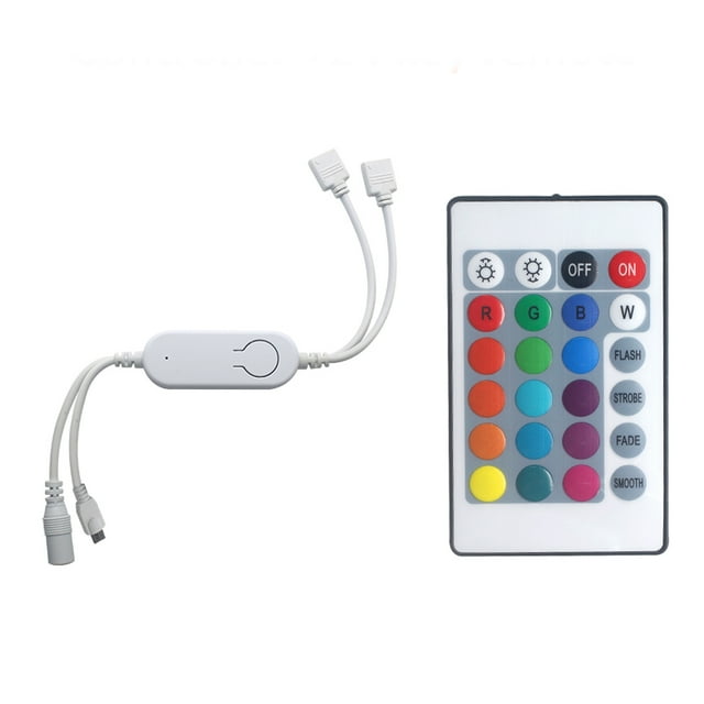 Yeacher DC5V~ IR+WiFi RGB Controller LED Strip Light Controller Wireless Smart Strip Light Controller Voice Control Compatible with Home & for Tuya/SmartLife APP Control