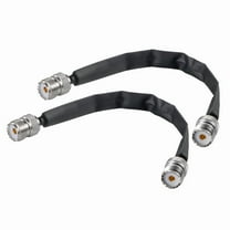 2PCS Door/Window Pass Through Flat Coaxial Cable 50 Ohm SO239 UHF Female to UHF Female Pigtail Cable