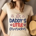 thumbnail image 4 of Daddy’s Little Firecracker Shirt – Patriotic 4th of July Toddler T-Shirt, Gold, Size S, 4 of 6