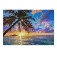 thumbnail image 5 of JRXY Palm Tree Sunset Ocean Wooden Jigsaw Puzzle - Impossible Wooden Puzzles - Gift for Family Friends 300 PCS, 5 of 6
