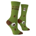thumbnail image 3 of Cool Socks Novelty Crew Socks Women's No Coffee No Workee, Graphic Print, Large, 3 of 5