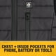 thumbnail image 3 of Chaleco térmico DEWALT Lightweight Puffer para mujer negro XXL, 3 of 8