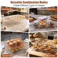 thumbnail image 2 of Vesteel 3-Tier Cooling Racks, Stainless Steel Stackable Grid Baking Racks, Collapsible Wire Racks for Cooking Grilling Roasting, Oven & Dishwasher Safe, 15’’ x 10’’, 2 of 8