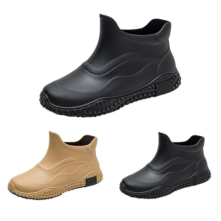 LIJCC Knee High Work Boots for Outdoor ﻿Men's Rain Boots Water