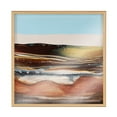 thumbnail image 2 of Kate and Laurel Blake Sonoran Desert Framed Printed Acrylic Wall Art by Xizhou Xie, 24x24 Natural, Modern Abstract Bright Landscape Art for Wall, 2 of 6