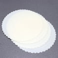 thumbnail image 1 of YSNOOWE 4Pcs White Round Cake Holder Non-Stick Dessert Liners for Bakeries, 1 of 6