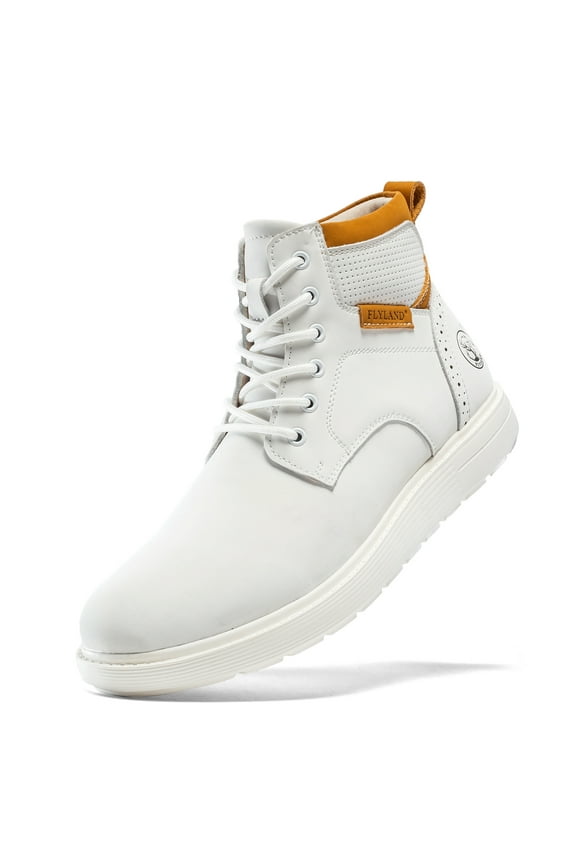 Men Chukka Boots Hand-Stitching Casual Leather Sneakers Shoes Lace Up Men's Ankle Boot